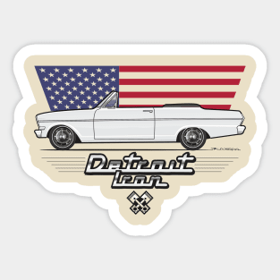 White convertible Sticker